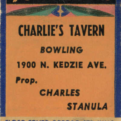 Charlie's Tavern matchbook