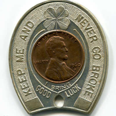 Max Siegel & Son lucky penny: Reverse of token
