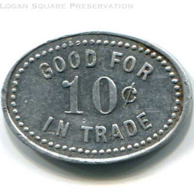 Brandy's Club Rio 10¢ Token: Reverse