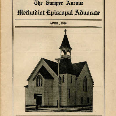 The Sawyer Avenue Methodist Episcopal Advocate April 1916 newsletter