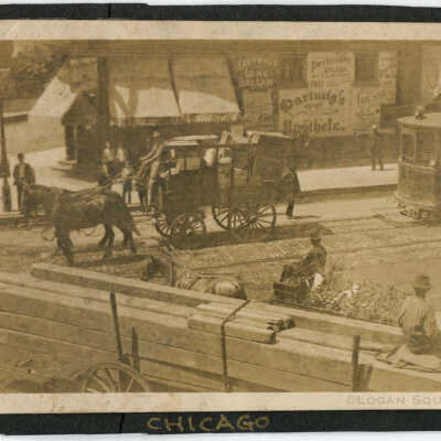 Wagon Traffic at Milwaukee & Armitage
