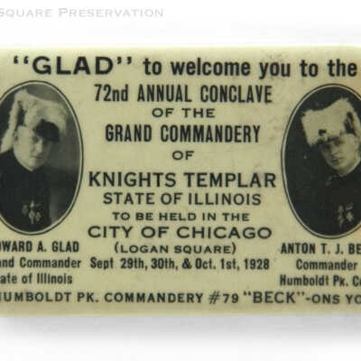 72nd Annual Conclave of the Grand Commandery of Knights Templar pocket mirror
