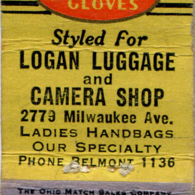 Logan Luggage and Camera Shop matchbook