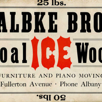 Dalbke Bros Ice Card: Reverse of card