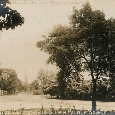 Humboldt Boul. Looking S from Palmer Square