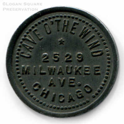 Cave O' The Wind 5¢ token