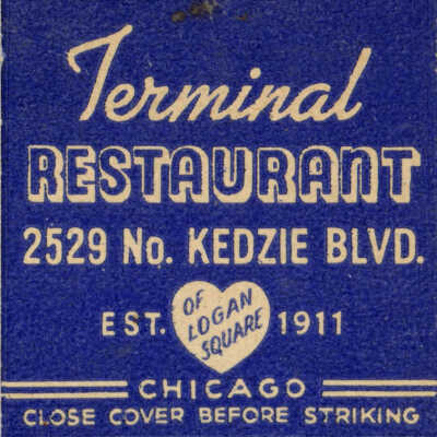 Terminal Restaurant matchbook