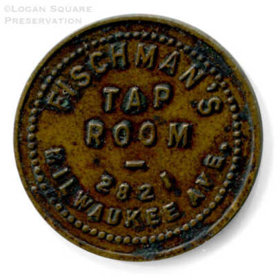 Fischman's Tap Room 5¢ Token