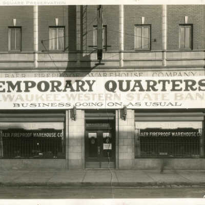 Temporary Headquarters - Milwaukee-Western State Bank