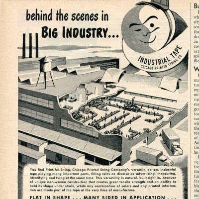 Behind the scenes in big industry... Chicago Printed String Co. Ad