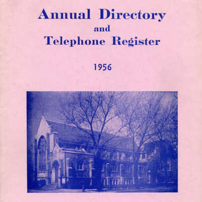 Church of the Advent Annual Directory and Telephone Register 1956