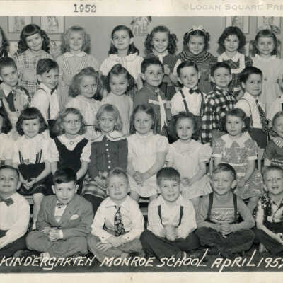 P.M. Kindergarten Monroe School April 1952
