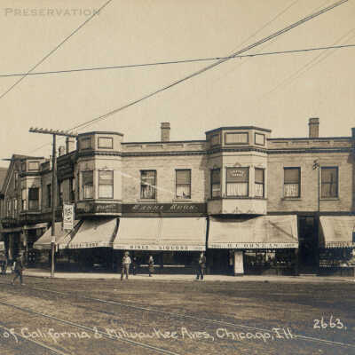 N.E. Corner of California & Milwaukee Aves, Chicago, Ill.