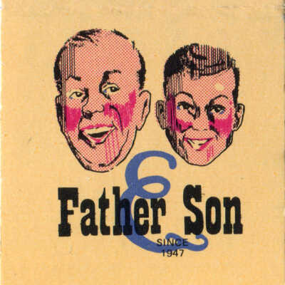 Father and Son Pizza matchbook