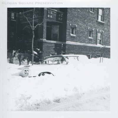Buried car at 2825 W. Logan Blvd