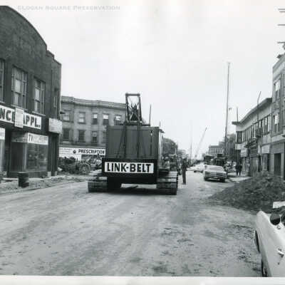 Construction of Subway on Milwaukee Ave