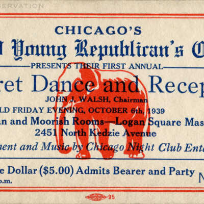 Young Republican's Club Cabaret Dance and Reception ticket