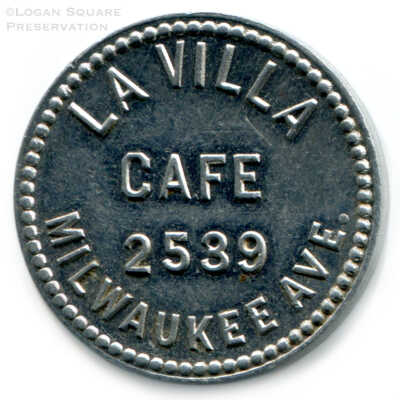 La Villa Cafe 25¢ Token