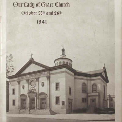 Consecration of Our Lady of Grace Church souvenir booklet