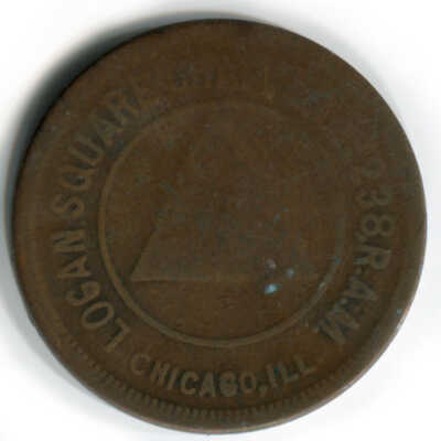Logan Square Chapter 238 Royal Arch Masonry Penny