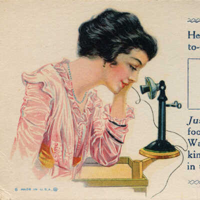 Crawford Restaurant advertising card