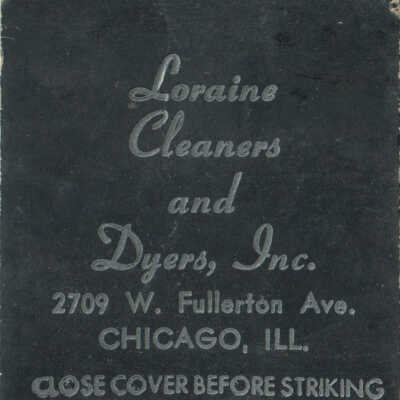 Lorraine Cleaners and Dyers matchbook