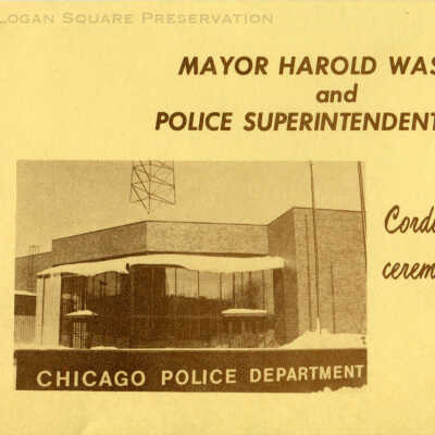 Invitation to dedication ceremony of the 14th Police District