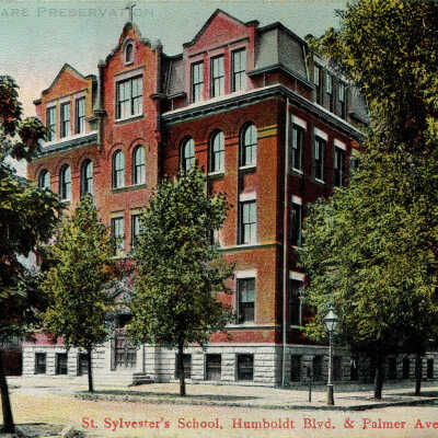 St. Sylvester's School, Humboldt Blvd. & Palmer Ave.