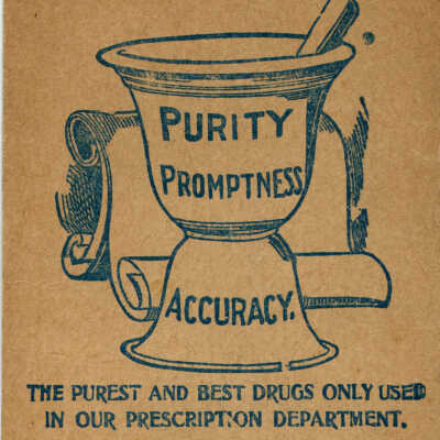 Halverson Drug Bromo-Seltzer advertising pad: Back cover