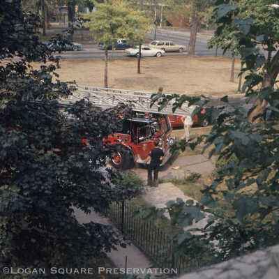 Firemen at 2809 W. Logan Blvd