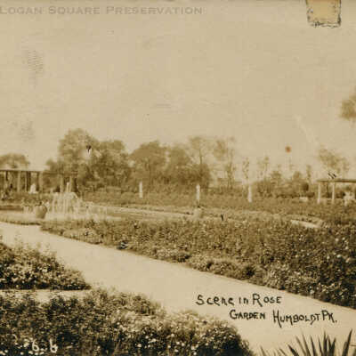Scene in Rose Garden Humboldt Pk.