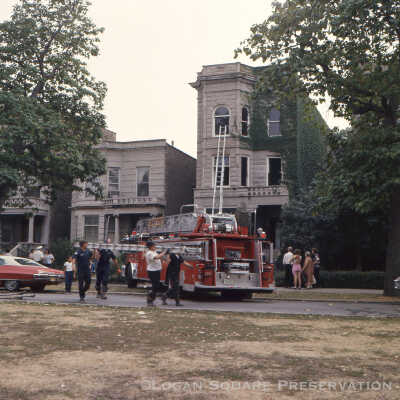 Firemen at 2809 W. Logan Blvd
