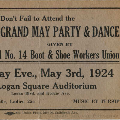 Grand May Party & Dance invitation card