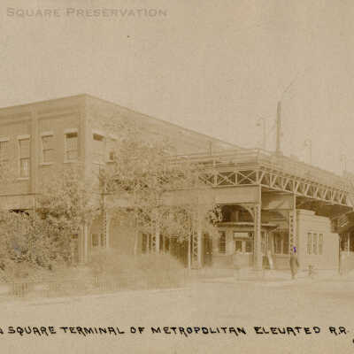 Logan Square Terminal of Metropolitan Elevated RR