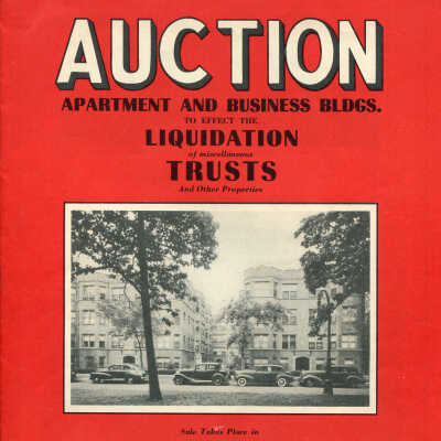 Auction: Apartment and Business Bldgs. to Effect the Liquidation of Miscellaneous Trusts and Other Properties