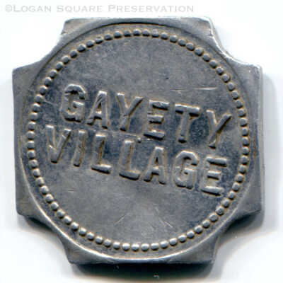 Gayety Village 5¢ Cross Token