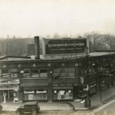 Second North Western State Bank billboard at Pulaski & Milwaukee