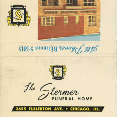 Stermer Funeral Home matchbook