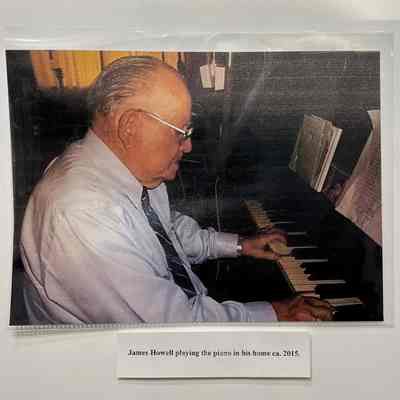 James Howell playing piano photo