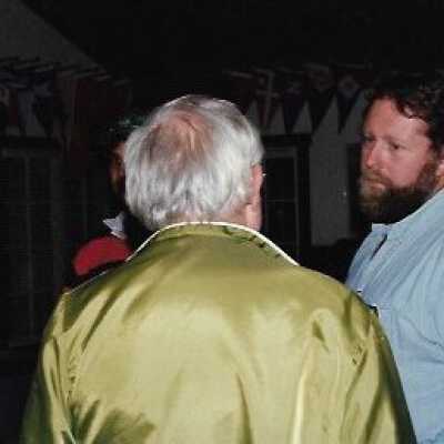 The Nature Conservancy Meeting, in photo album from Joyce Hall - Undated 3.5" x 5" color photograph