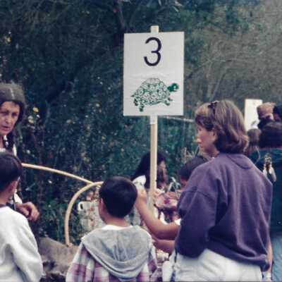Educational event at Oso Flaco Lake Education Center - Undated 4" x 11.5" color photograph