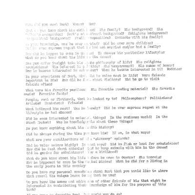 List of questions about Bert Schievink