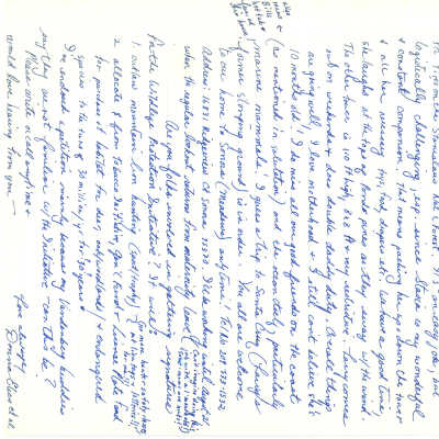 year unknown, letter from Donna El - Dated August 4
