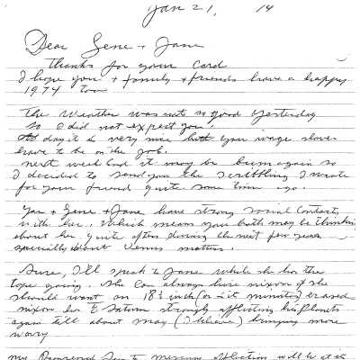2023.01.46 - Letter from Bert Schievink - Jan 21 - 1974