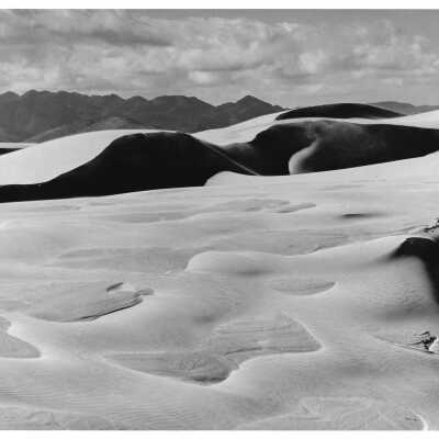 Black and White Dune Landscape, Photograph by Robert Werling - Undated 8" x 10" black and white photograph print