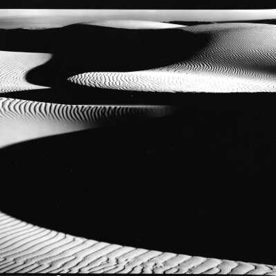 Black and White Dune Landscape, Photograph by Robert Werling - Undated 8" x 10" black and white photograph print