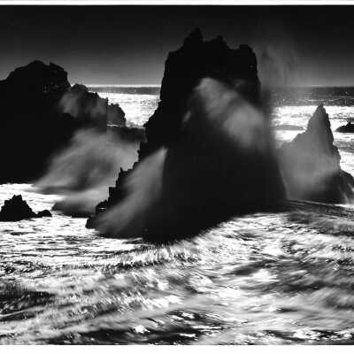 Black and White Dune Landscape, Photograph by Robert Werling - Undated 8" x 10" black and white photograph print
