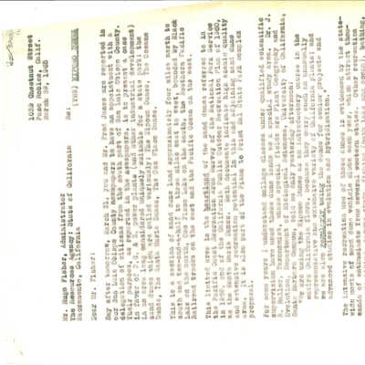 1965. Letter to Hugo Fisher, Administrat - March 28