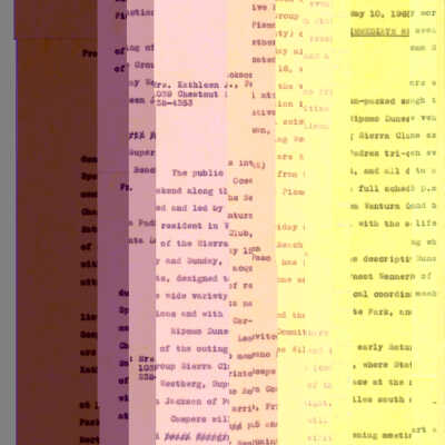 Press release from Kathleen Goddard- - May 10 - 1965