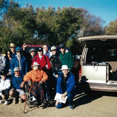 Oso Flaco Corepsis Hill Outing with Kathleen Goddard Jones, 4/12/00 - 4" x 6" color photograph